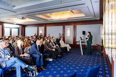 Anne Nallen and delegates