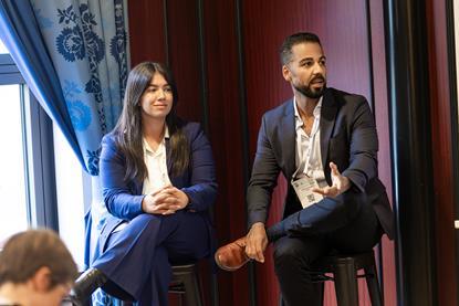 Antonella Lombardi and Carlos Galamba
