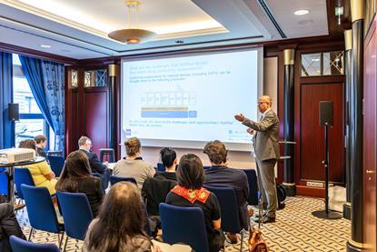 Alex Laan and delegates