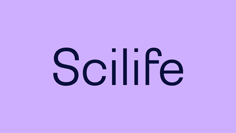 Scilife logo mauve
